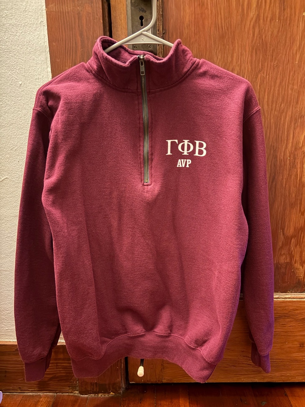 Gamma Phi Beta Maroon Quarter-Zip Pullover